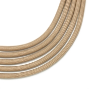 Faldskærmsline. Sand/khaki. 4 mm